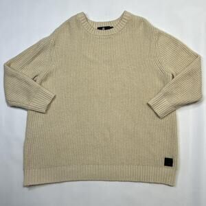 G-Star RAW Sweater Womens Large Beige Plush R Knit WMN LIS Alpaca Blend Zipper